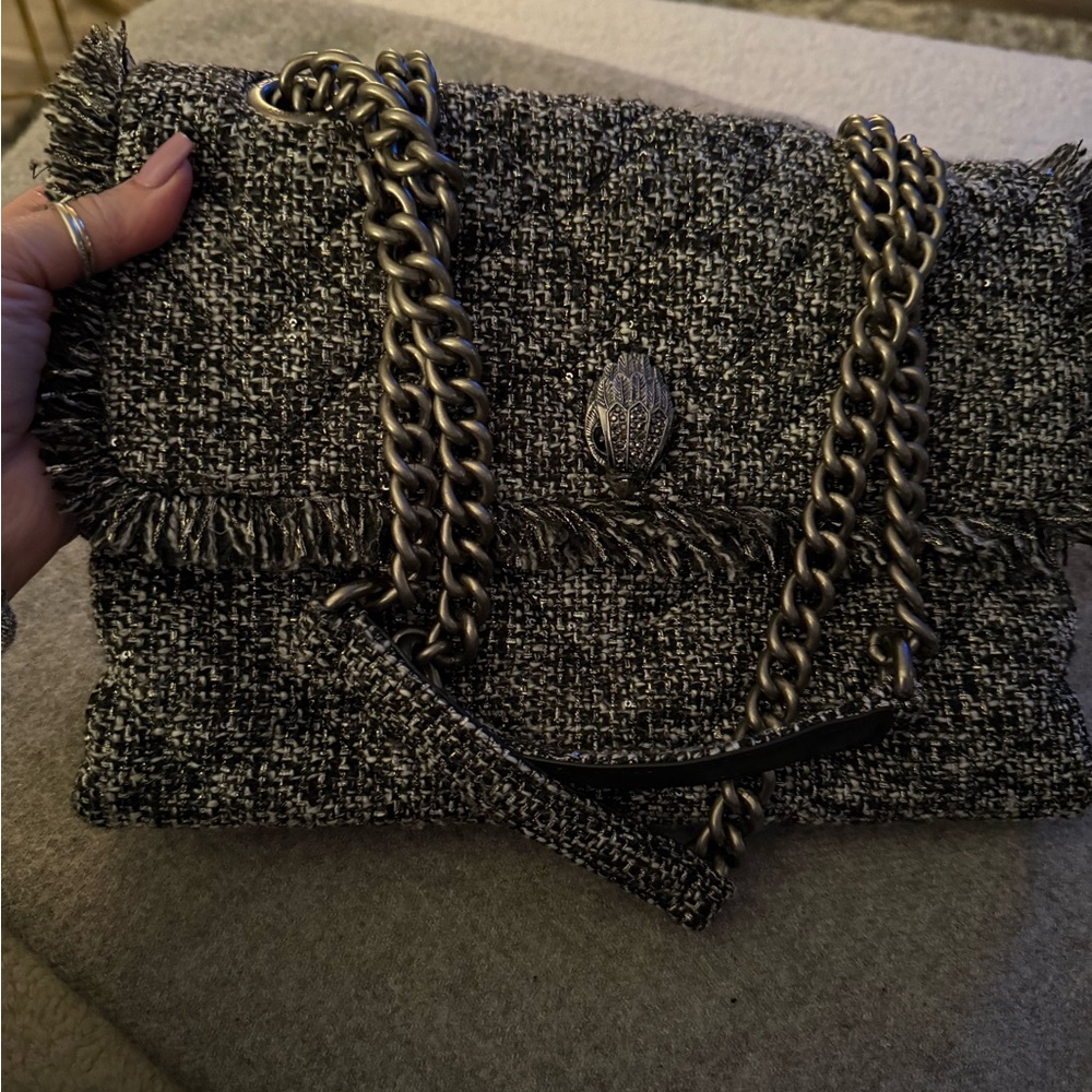 Kurt Geiger Chic Black Tweed Women's Bag - Picture 5 of 8